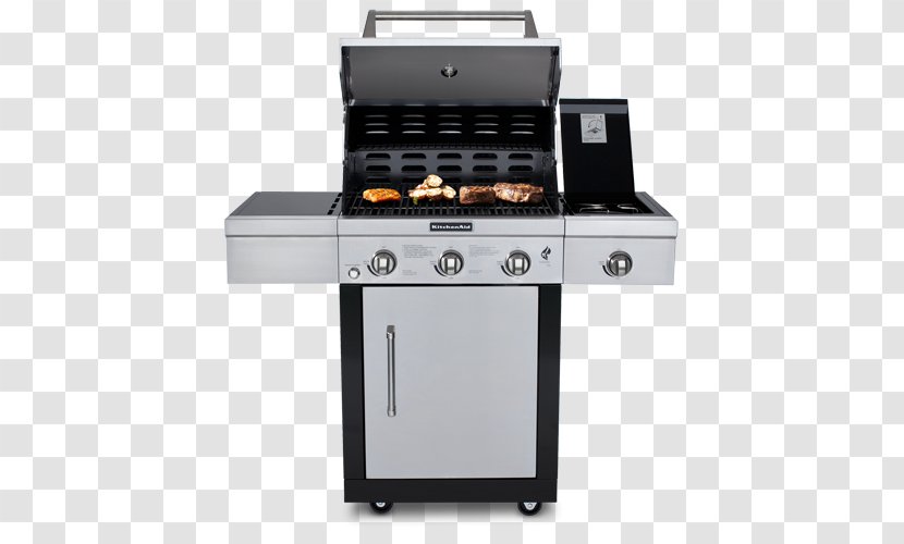 Barbecue KitchenAid 720-0787D 3-Burner Grill Cooking Ranges 2-Burner Propane Gas 720-0891 - Weber Spirit E310 - Outdoor Transparent PNG