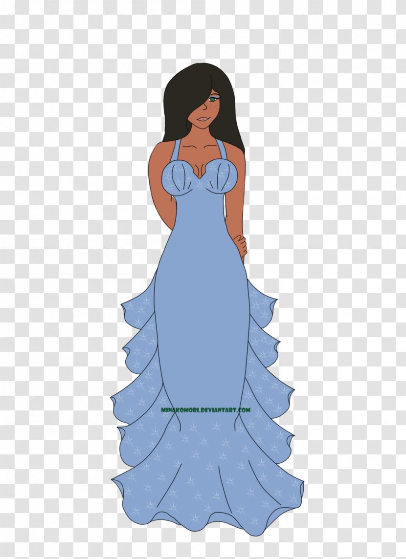 Gown Mermaid Shoulder - Silhouette - Dance Dress Transparent PNG