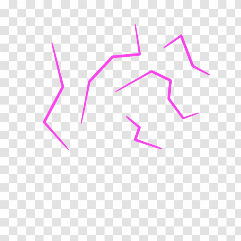 Line Point Angle - Pink M - Ball Lightning Transparent PNG