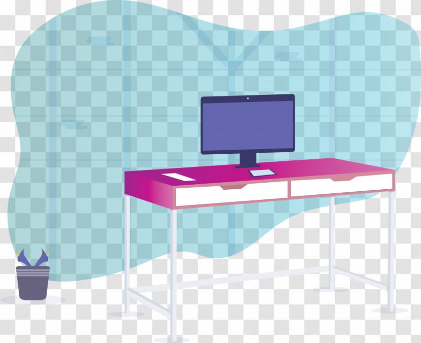 Angle Line Purple Desk Table Transparent PNG