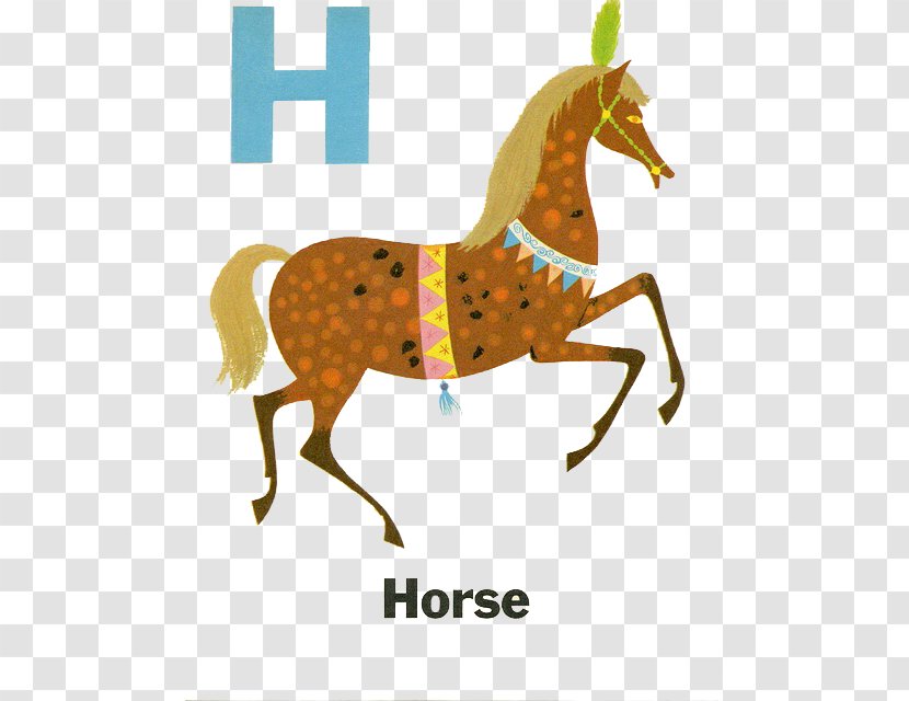 Little Golden Books Art Children's Literature Illustration - Horse Like Mammal - And Letter H Transparent PNG