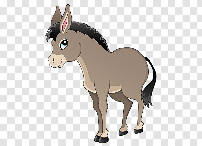 Donkey Mule Royalty-free Clip Art - Photography - Cartoon Horse Material Transparent PNG