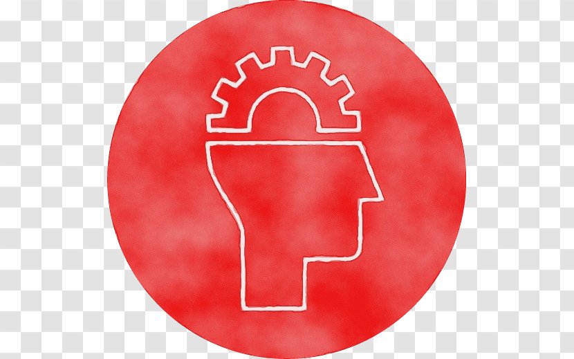 Red Circle Symbol Plate Logo Transparent PNG