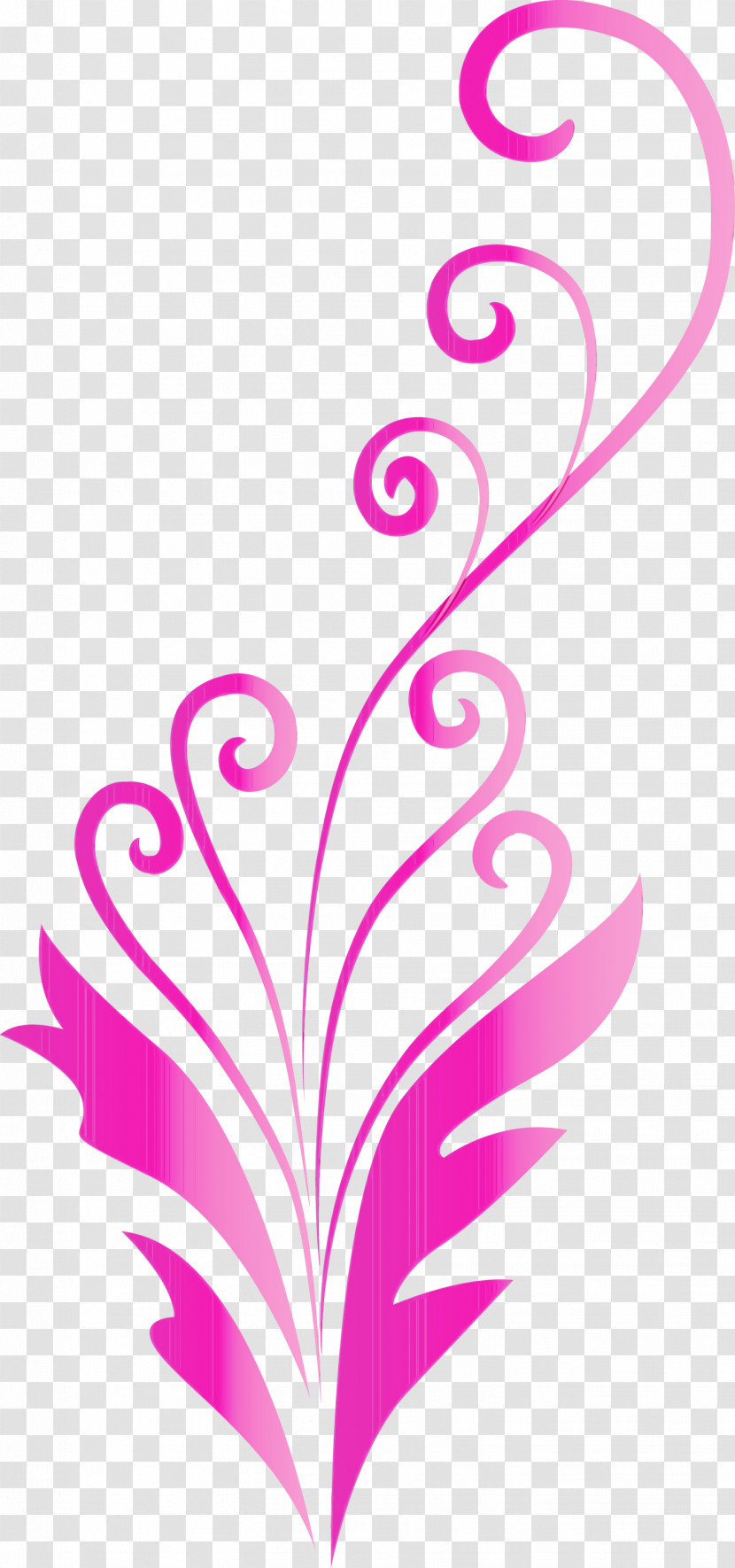 Pink Magenta Pattern Plant Ornament Transparent PNG