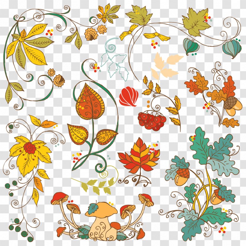 Autumn Illustration - Photography - Hand-painted Transparent PNG