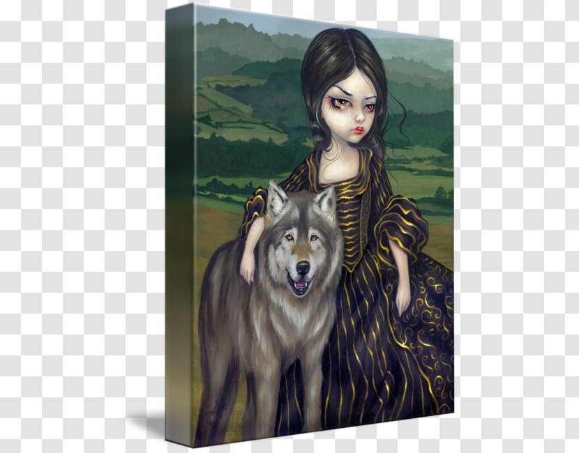 Jasmine Becket-Griffith Siberian Husky Dog Breed Gallery Wrap Canvas - Art - Watercolor Wolf Transparent PNG