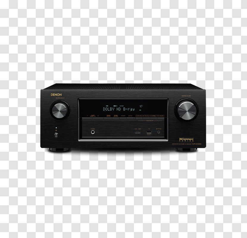 AV Receiver Denon AVR-X2300W AVR-X3300W Audio - Dolby Atmos Transparent PNG