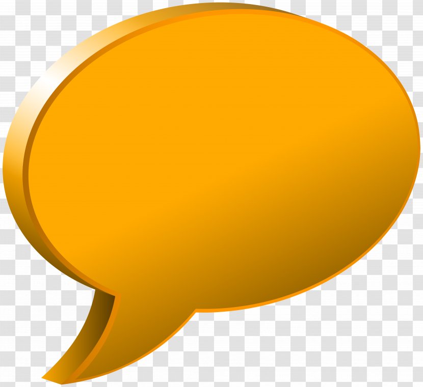 Yellow Circle Font - Symbol - Speech Bubble Orange Transparent Image Transparent PNG