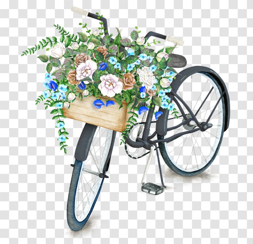 Bicycle Baskets Flower Stock Photography - Plant Transparent PNG