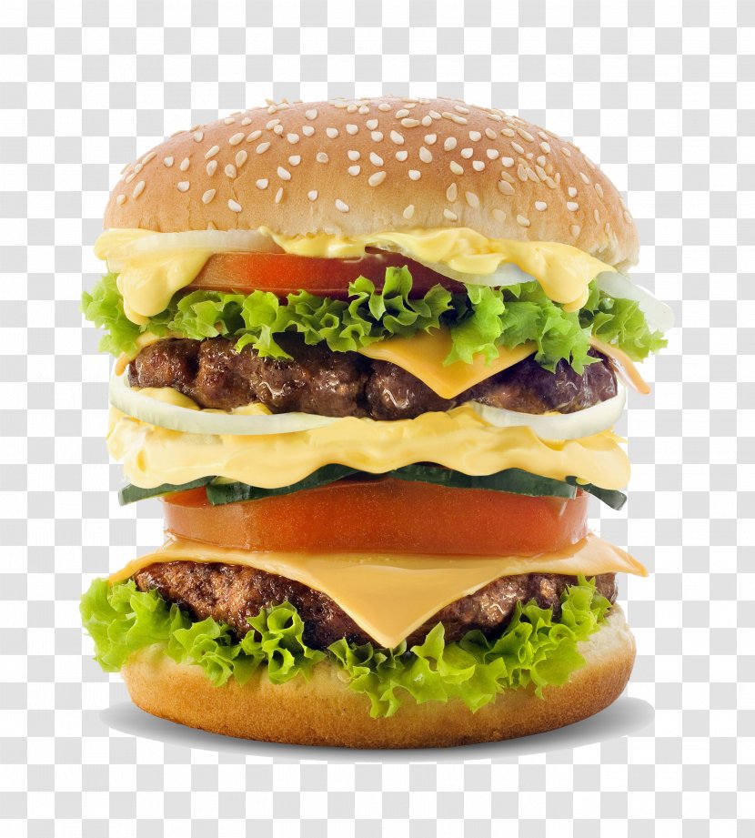 Hamburger Whopper Cheeseburger McDonalds Big Mac Slider - Veggie Burger - Multilayer Salad Transparent PNG