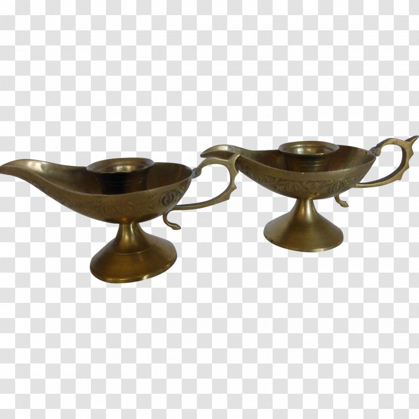Brass Candlestick Glass Oil Lamp Light Transparent PNG