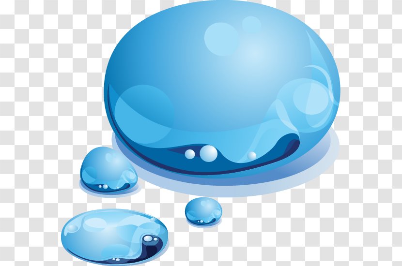 Drop Color Graphic Design - Bubble - Blue Drops Transparent PNG