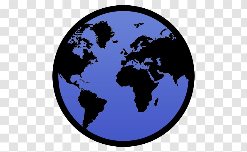 World Map Globe Vector - Blank Transparent PNG