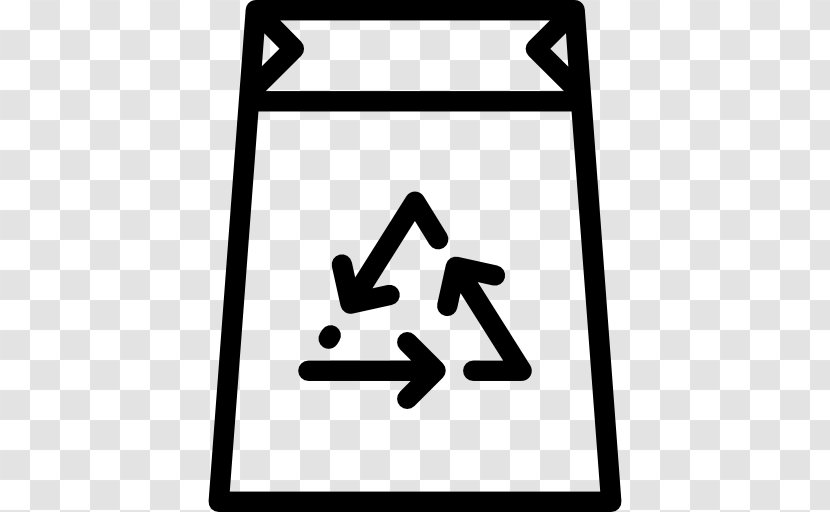Paper Recycling Symbol Bin - Black And White - H5 Interface To Pull Material Free Transparent PNG