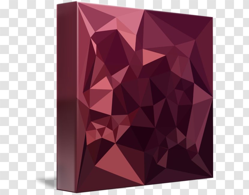 Maroon Brown Square - Polygon Border Transparent PNG
