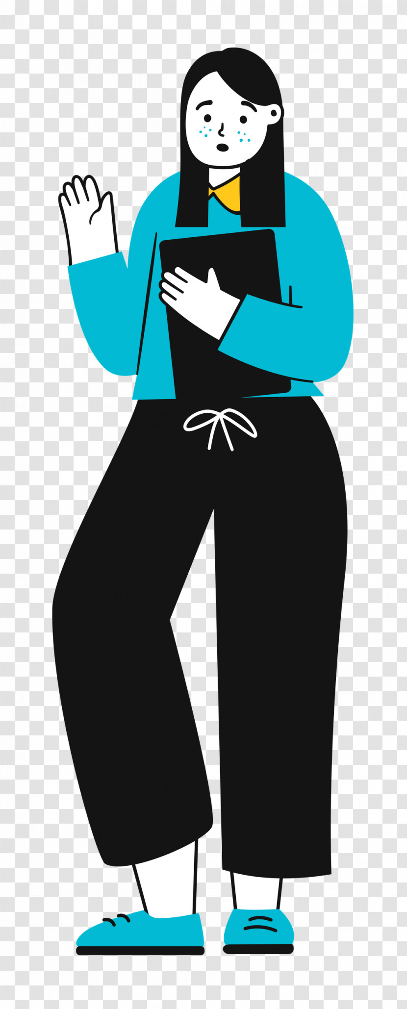 Standing Girl Woman Transparent PNG