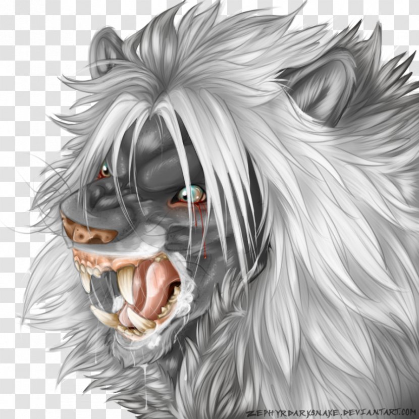 Detroit Lions Cougar Dog Whiskers - Watercolor - Lion Transparent PNG