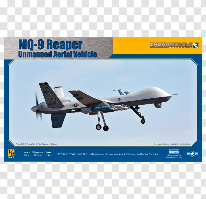 General Atomics MQ-9 Reaper MQ-1 Predator MQ-1C Gray Eagle Aircraft United States - Flap Transparent PNG