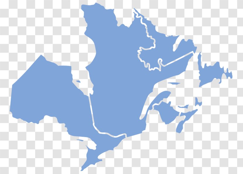Eastern Canada Vector Map Central - Sky Transparent PNG