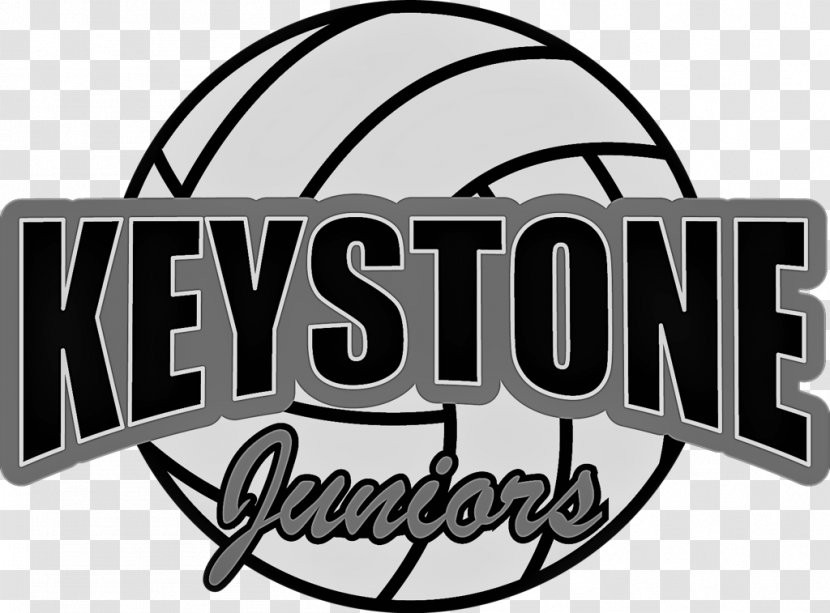 Keystone Juniors Logo Volleyball Font Black - Text Messaging - Serve Recieve Transparent PNG