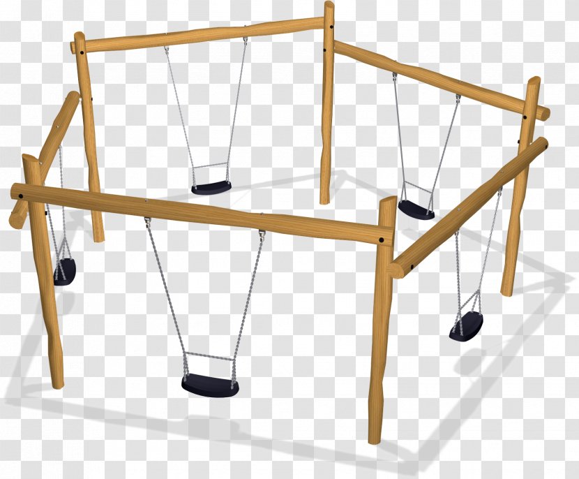 Swing Playground Wood Furniture - School - Outdoor Transparent PNG