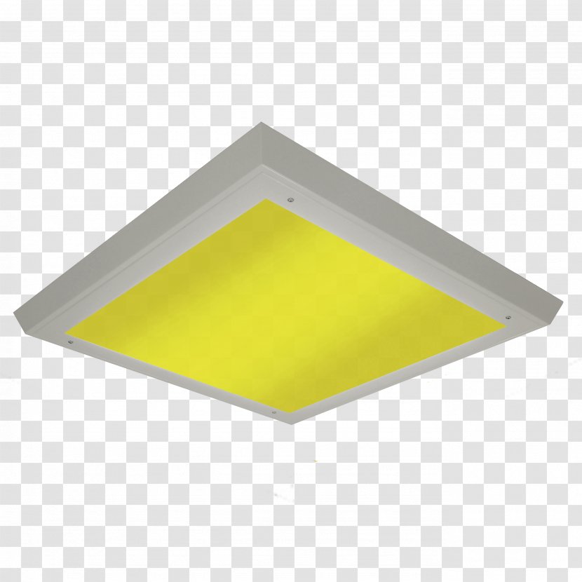 Yellow Background - Ceiling - Light Fixture Rectangle Transparent PNG