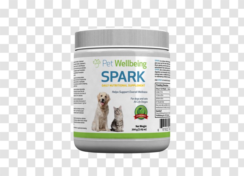 Dietary Supplement Cat Pet Wellbeing - SPARKNatural Nutritional For Dogs200 Grams FelidaeNatural Nutrition Transparent PNG