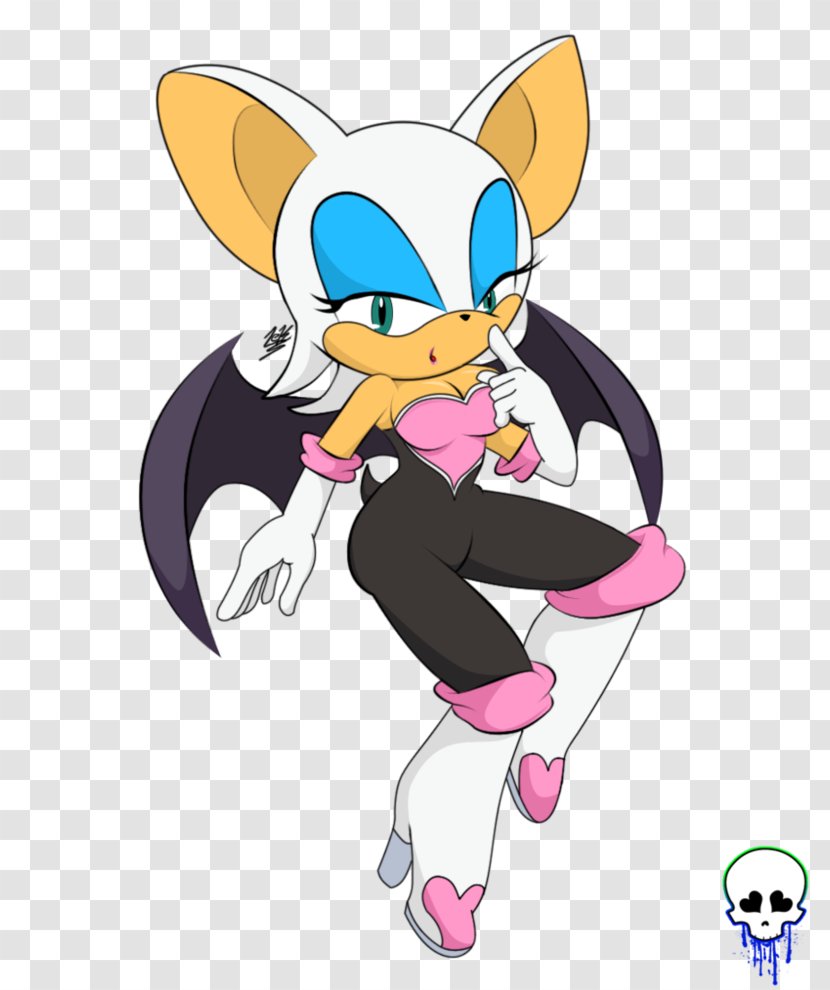 Rouge The Bat Cat Sonic Adventure 2 Hedgehog Amy Rose - Watercolor Transparent PNG