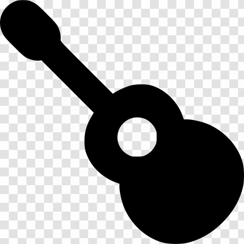 Acoustic Guitar Musical Instruments Set Tool - Silhouette Transparent PNG