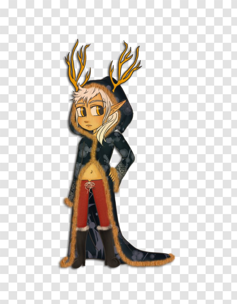 Reindeer Character Cartoon Figurine Fiction - Fictional - Allj Transparent PNG