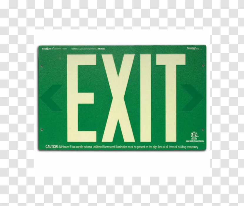 Exit Sign Electricity Power Outage Emergency System - Vehicle Registration Plate - Fire Transparent PNG