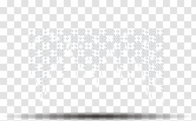 White Black Pattern - Monochrome - Diamond Waterfall Transparent PNG