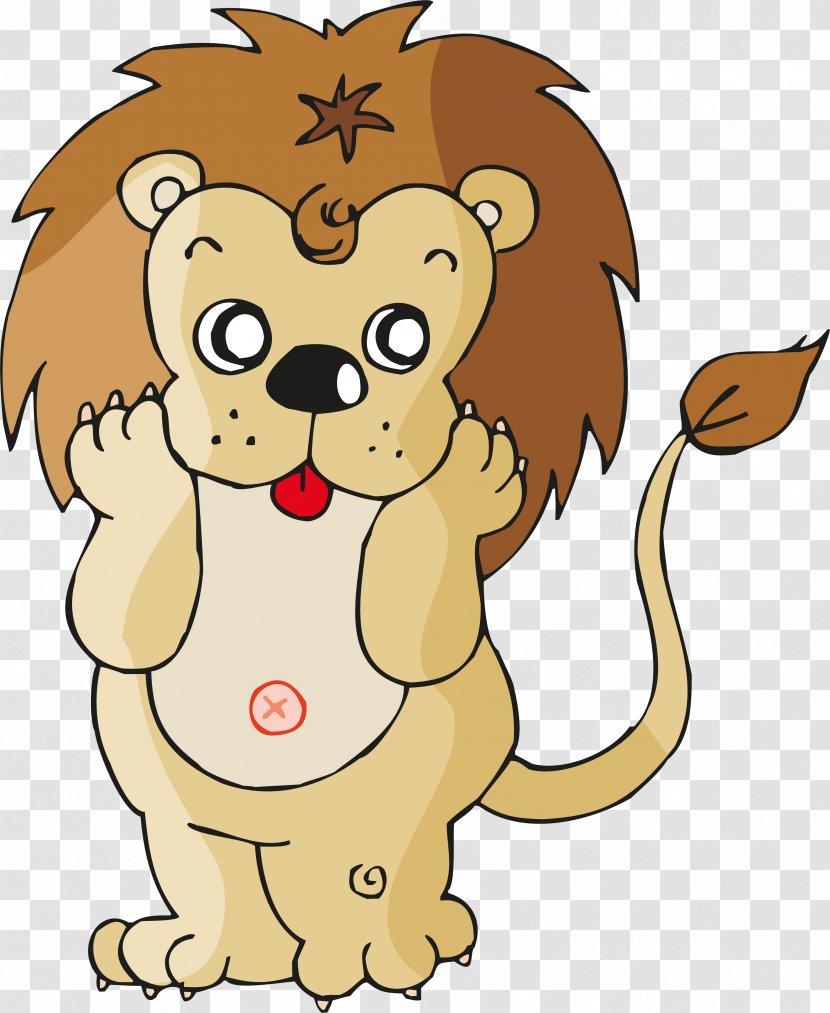 Lion Dog Animal Tiger Clip Art - Silhouette - Cartoon Animals Transparent PNG