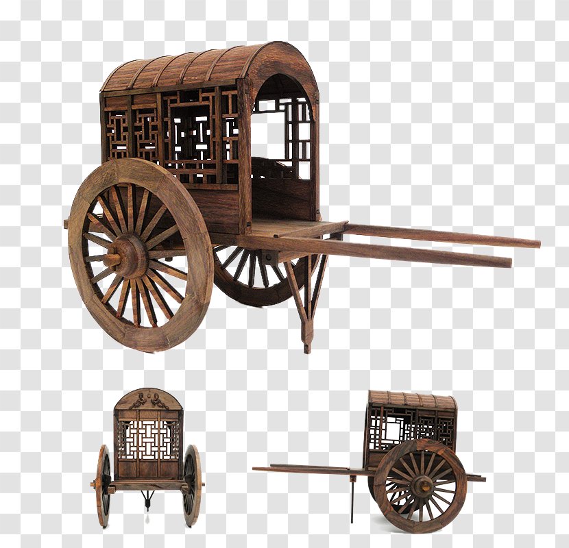 Cart Horse-drawn Vehicle Carriage - Ancient Model Transparent PNG