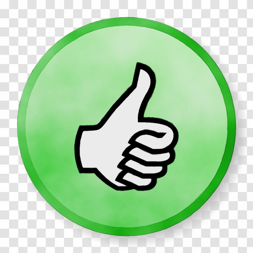Finger Thumb Green Hand Gesture - Peace Sign Language Transparent PNG