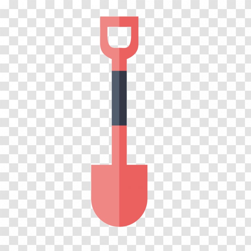 Cartoon Icon - Red - Vector Shovel Transparent PNG