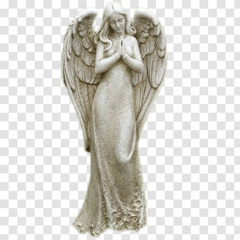 Cherub Statue Guardian Angel Sculpture - Weeping Transparent PNG