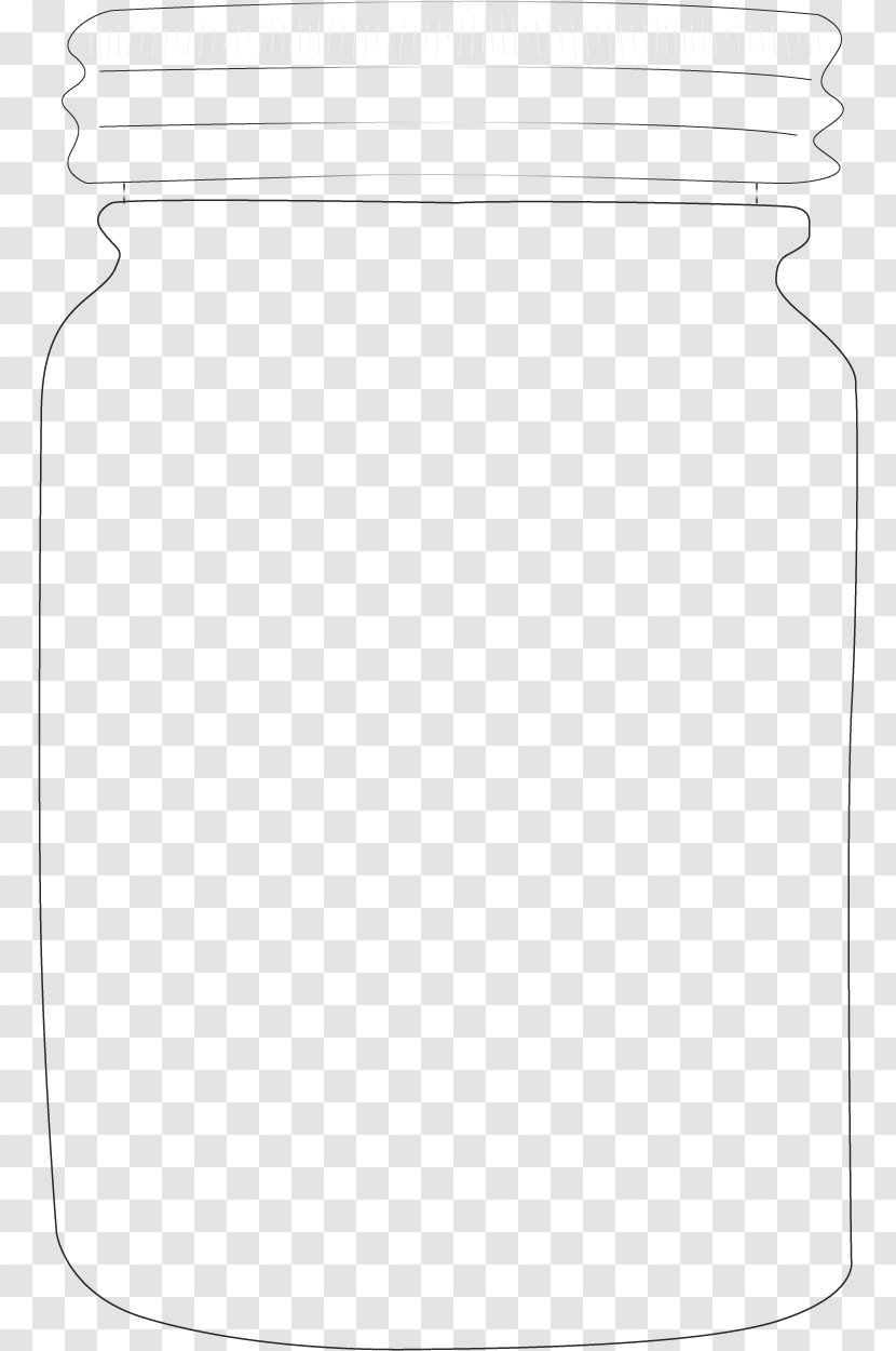 White Material Pattern - Monochrome - Vector Line Drawing Jar Transparent PNG