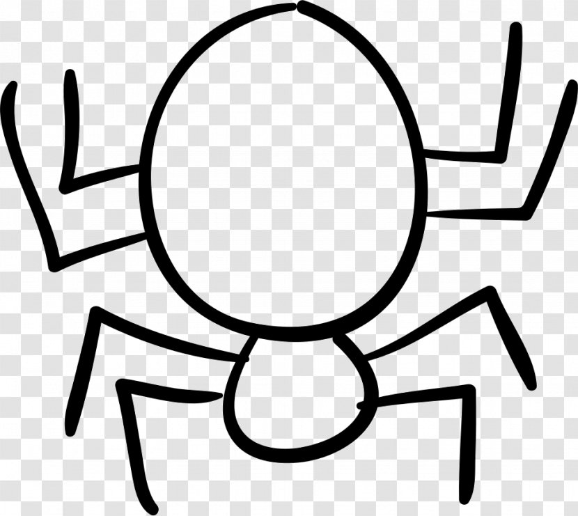 Spider - Black Transparent PNG