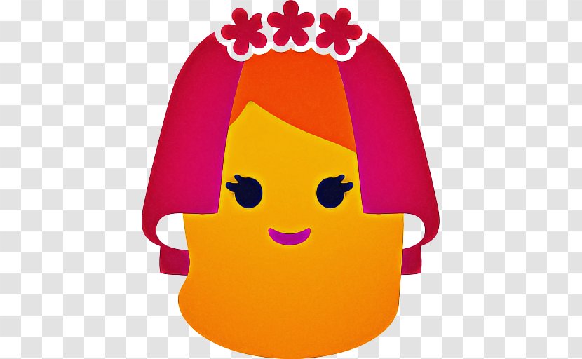 Smile Emoji - Bride - Candy Corn Transparent PNG