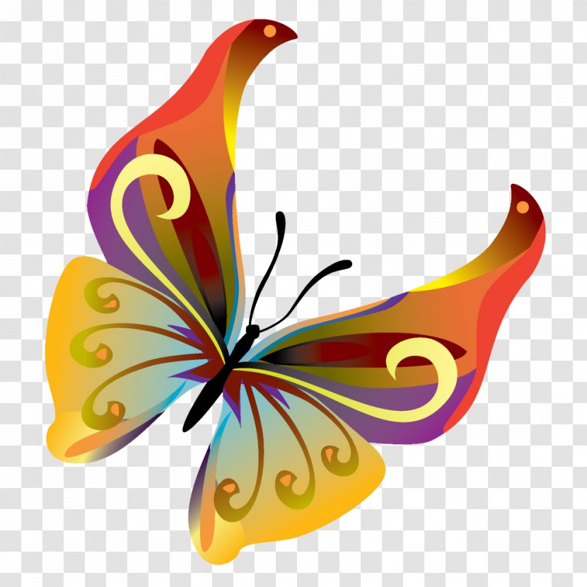 Butterfly Insect - Monarch - Butterflies Vector Transparent Image Transparent PNG