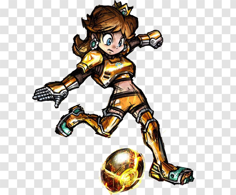 Mario Strikers Charged Super Princess Daisy Peach Transparent PNG