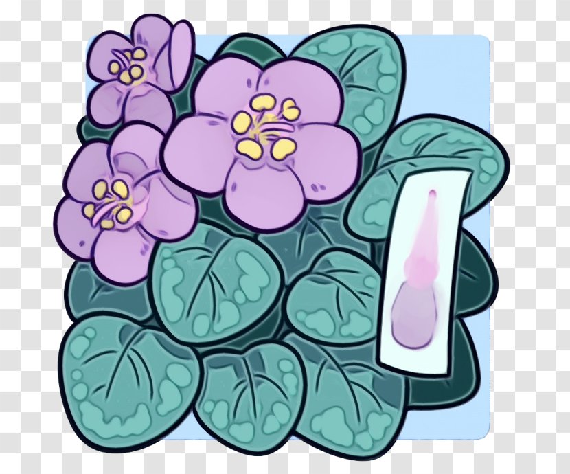 Purple Flower Plant Clip Art Petal - Watercolor - Wildflower Transparent PNG