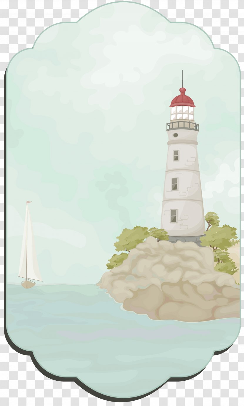 Ansichtkaart RAR Clip Art - Lighthouse - Vintage Card Transparent PNG