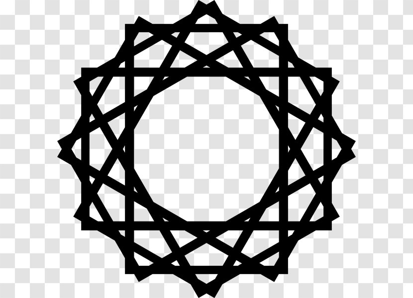 Islamic Geometric Patterns Art Architecture Pattern - Monochrome Photography Transparent PNG