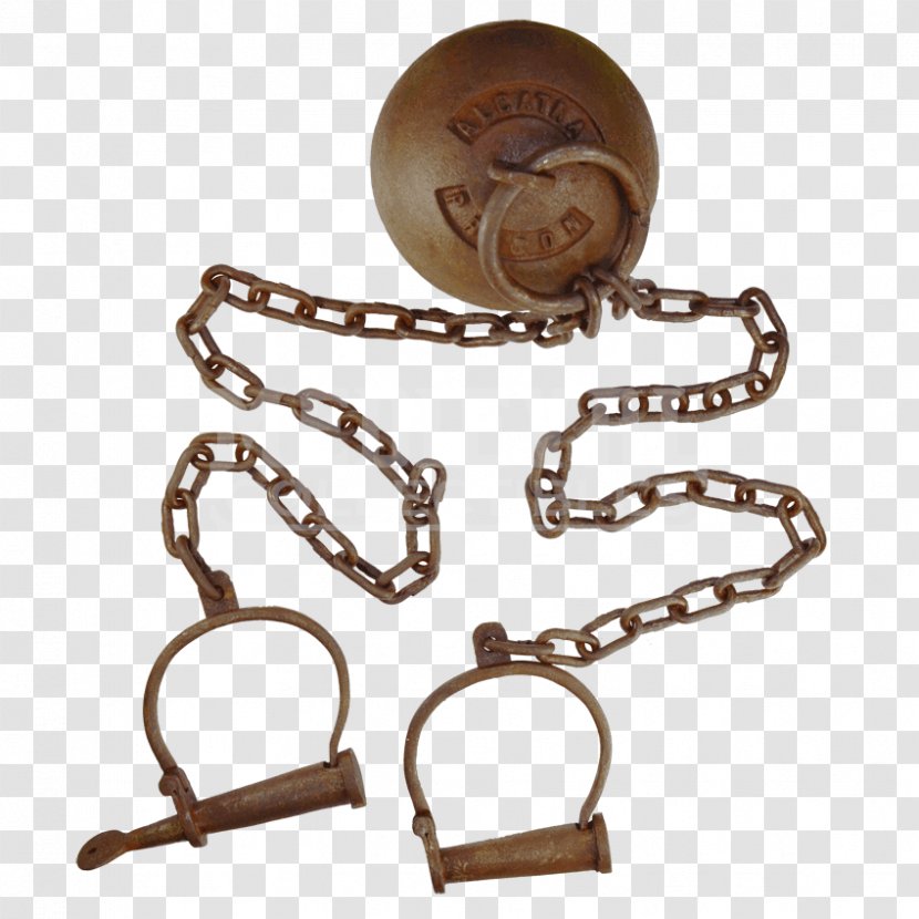 Ball And Chain Prison Handcuffs Alcatraz Federal Penitentiary - Convict Transparent PNG