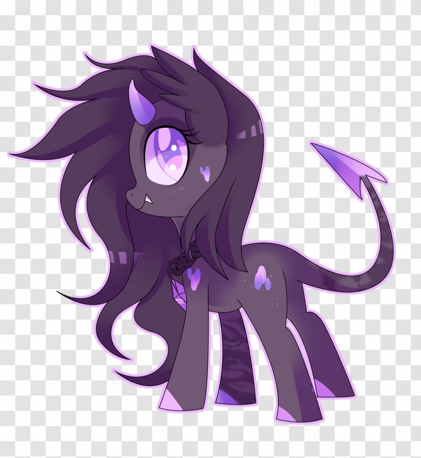 Cat Pony Horse Demon Devil - Flower Transparent PNG
