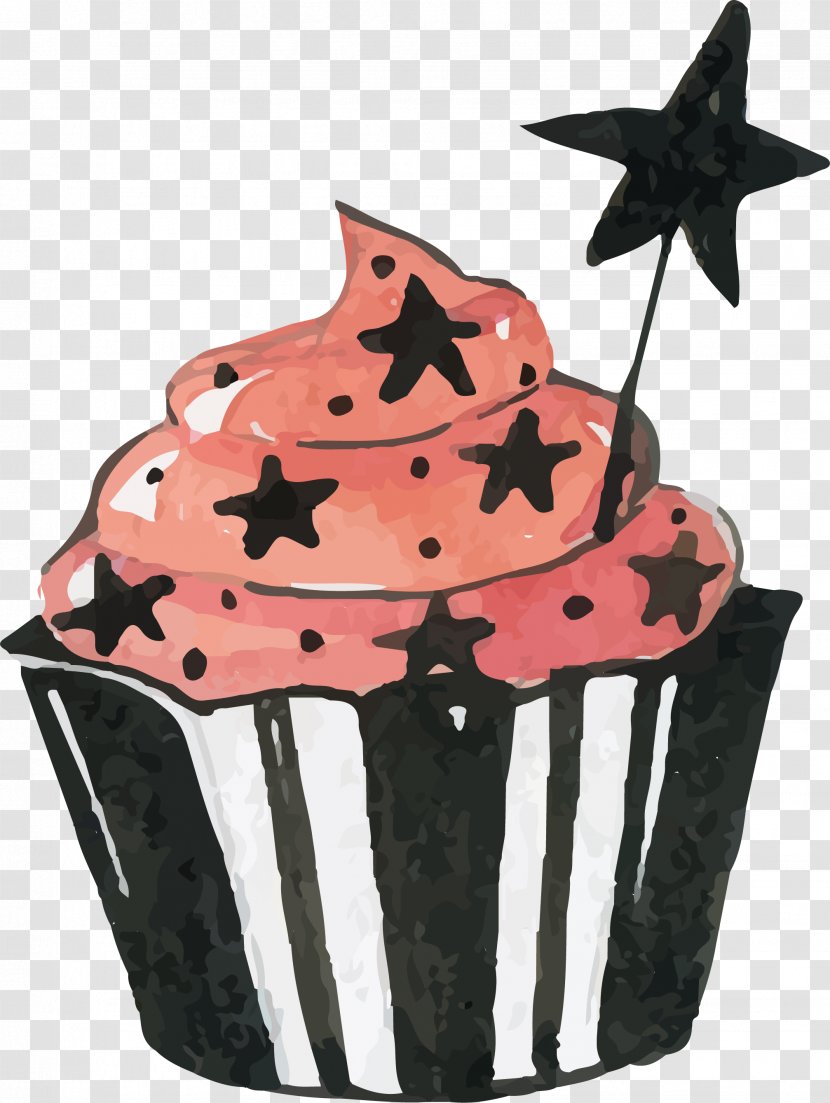 Watercolor Magic Cake - Torte - Cupcake Transparent PNG