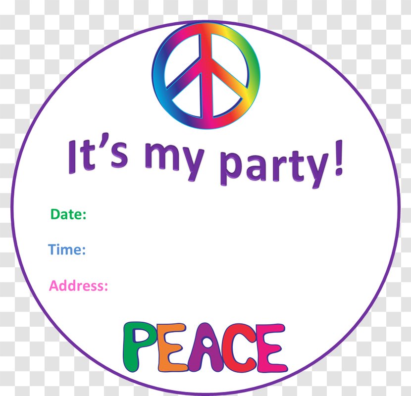 Hippie Kit Adult One Convite Text Font - Peace - Furgoneta Hippy Transparent PNG