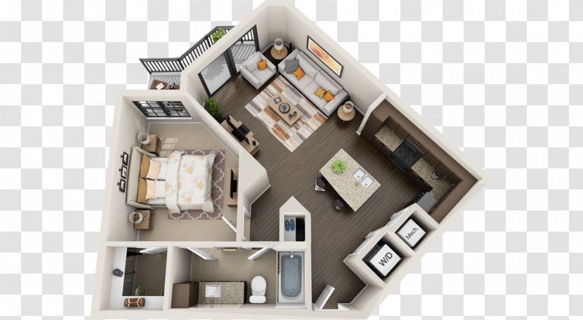 3D Floor Plan House Apartment - Interior Design Services Transparent PNG